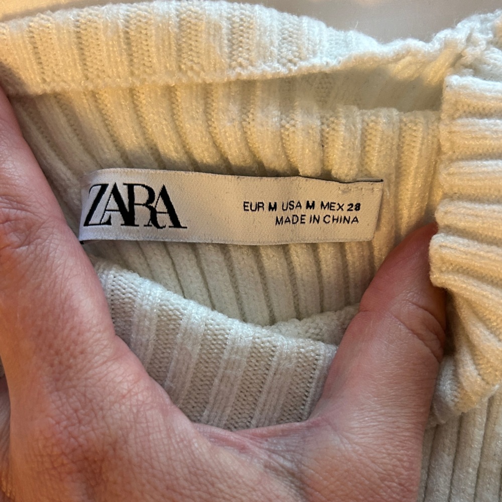 Zara Ribbed Knit Top - Picture 2 of 5